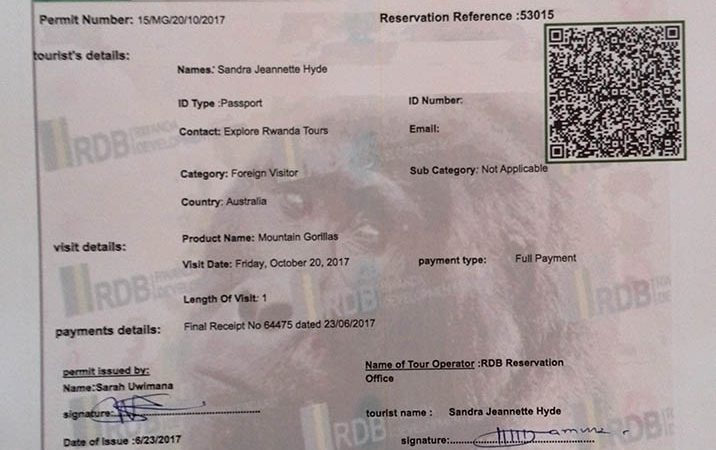 Gorilla Trekking Permits in Rwanda