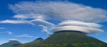 Virunga Mountains in Congo