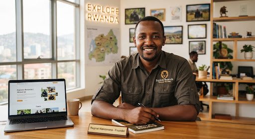 Portrait of R&eacute;ginal Hakizimana, Managing Director of Explore Rwanda Tours