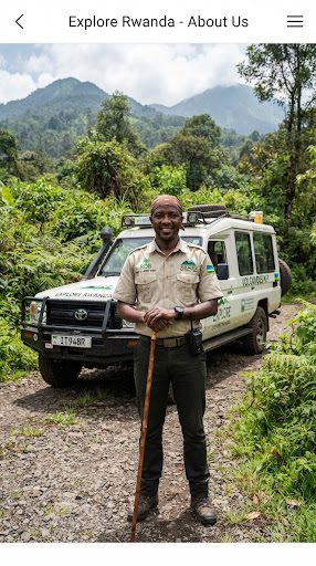 Portrait of Tony, Gorilla Specialist guide at Explore Rwanda Tours